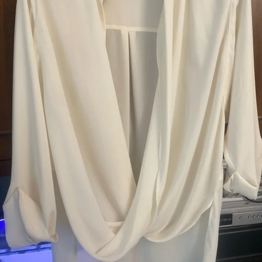 Topshop Cream Blouse